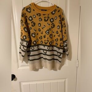 🍂Women’s Leopard Print Design Sweater